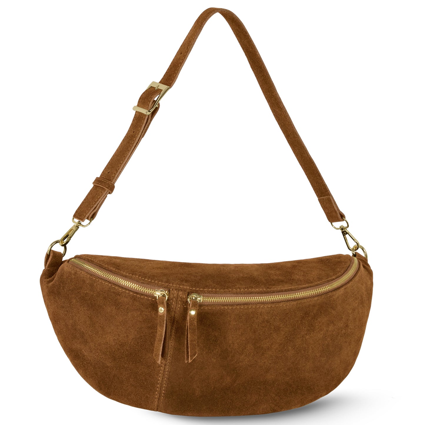Italian Genuine Suede Crossbody Bag 211955