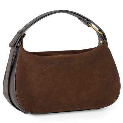 Italian Genuine Suede Crossbody Bag 242265