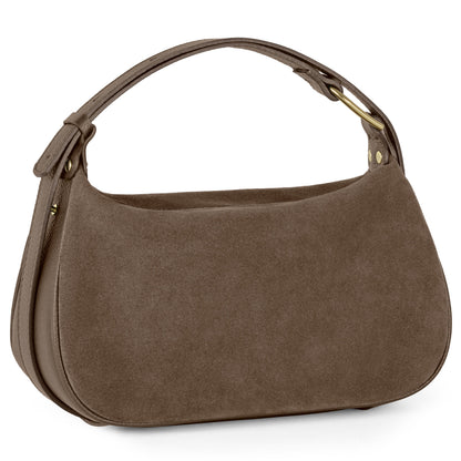 Italian Genuine Suede Crossbody Bag 242265