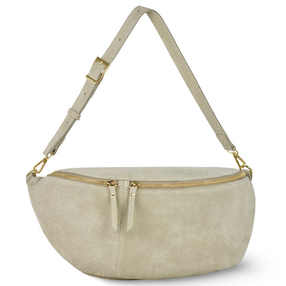 Italian Genuine Suede Crossbody Bag 211955