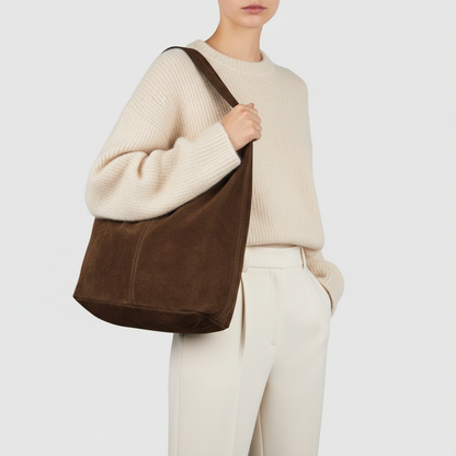 Italian Genuine Suede Hobo Bag 011943