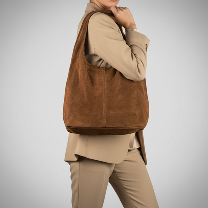 Italian Genuine Suede Hobo Bag 011943