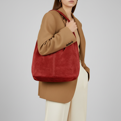 Italian Genuine Suede Hobo Bag 011943