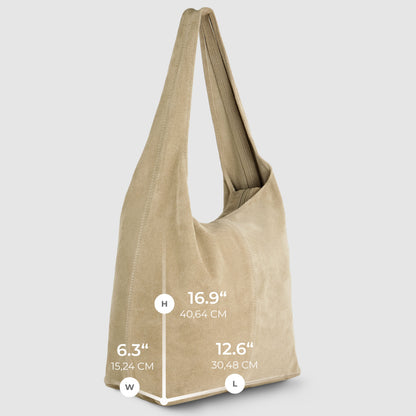Italian Genuine Suede Hobo Bag 011943