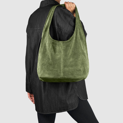 Italian Genuine Suede Hobo Bag 011943