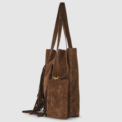 Italian Genuine Suede Tote Bag 272522