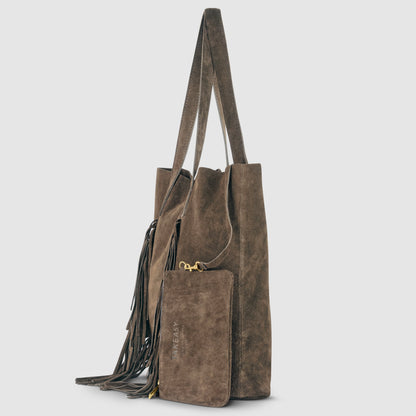 Italian Genuine Suede Tote Bag 272522