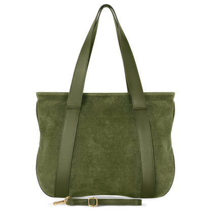 Italian Genuine Suede Tote Bag 282613