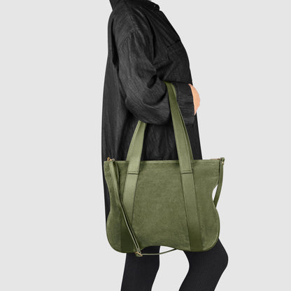Italian Genuine Suede Tote Bag 282613