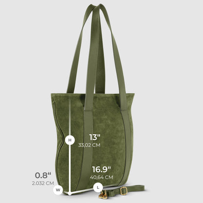 Italian Genuine Suede Tote Bag 282613