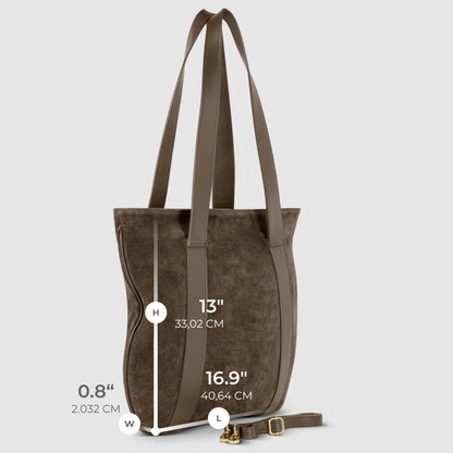 Italian Genuine Suede Tote Bag 282613