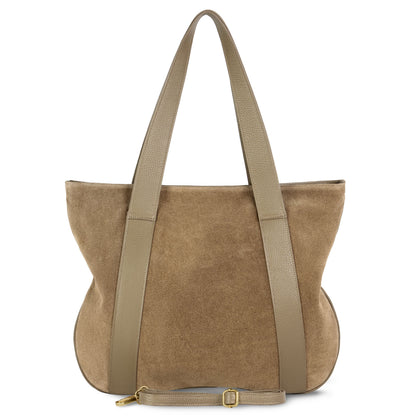 Italian Genuine Suede Tote Bag 282613