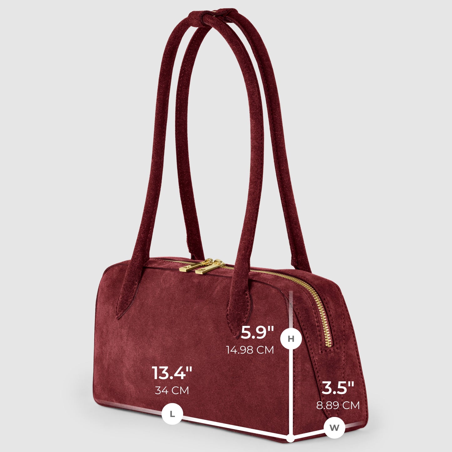 Italian Genuine Suede Shoulder Bag 272511