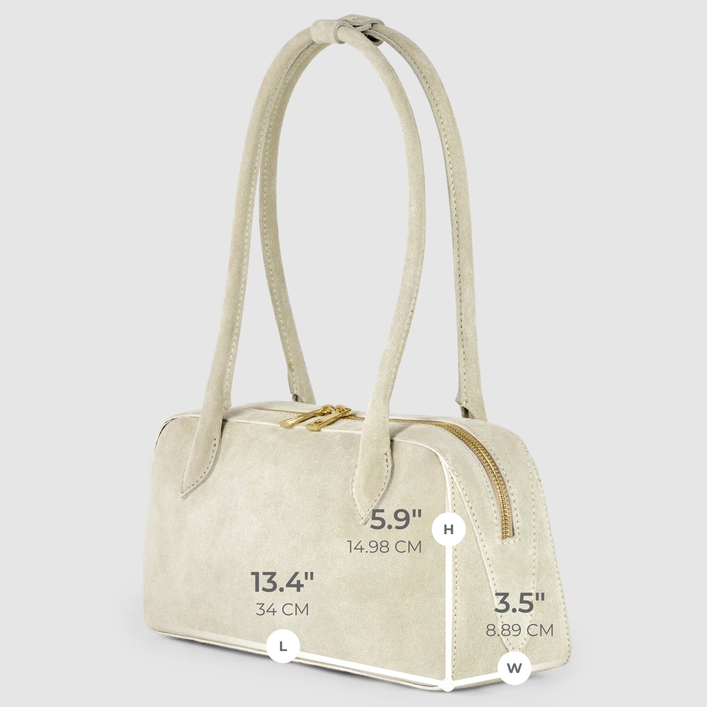 Italian Genuine Suede Shoulder Bag 272511