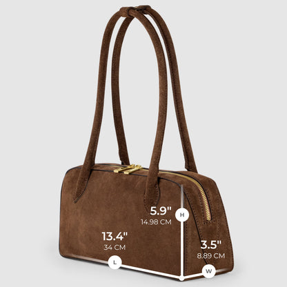Italian Genuine Suede Shoulder Bag 272511