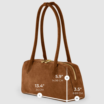 Italian Genuine Suede Shoulder Bag 272511