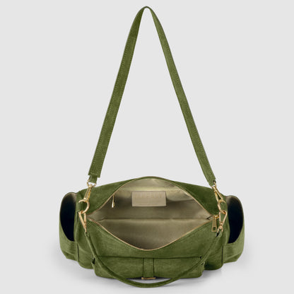 Italian Genuine Suede Shoulder Bag 323040