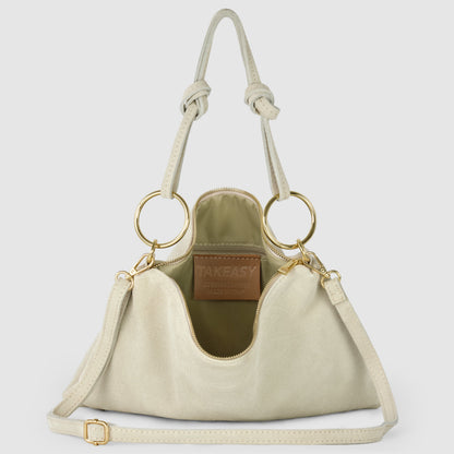 Italian Genuine Suede Shoulder Bag 171551