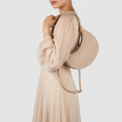 Italian Genuine Suede & Calf Leather Shoulder Bag 222024