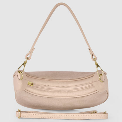 Italian Genuine Suede & Calf Leather Shoulder Bag 222024