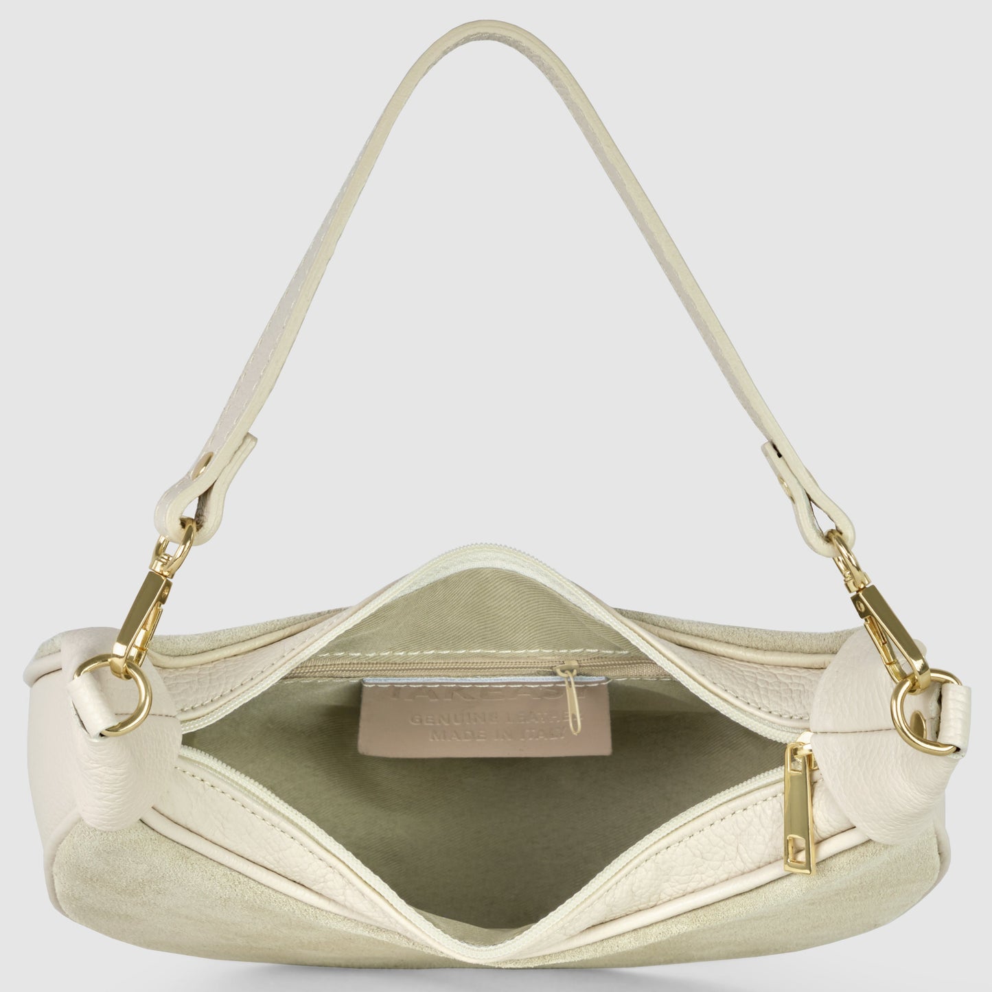 Italian Genuine Suede & Calf Leather Shoulder Bag 222024