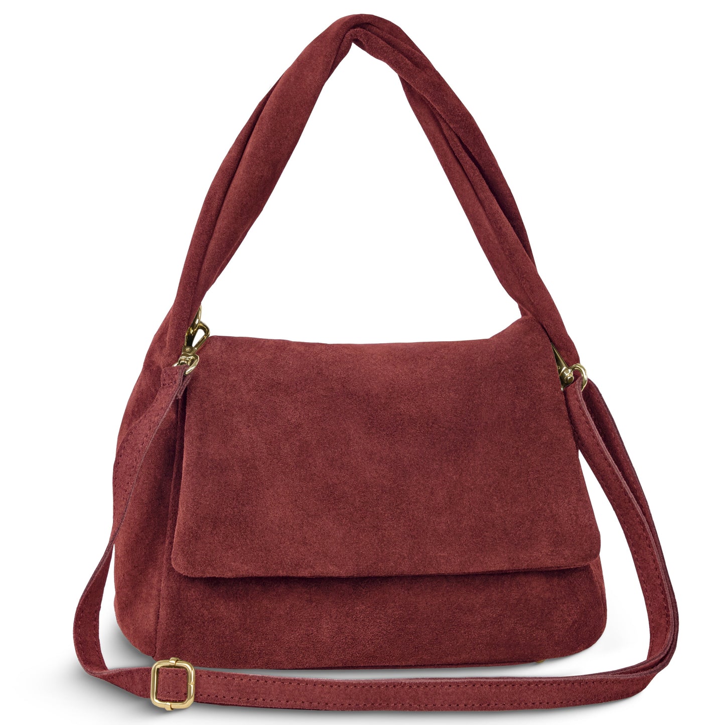 Italian Genuine Suede Top-Handle Bag 262495