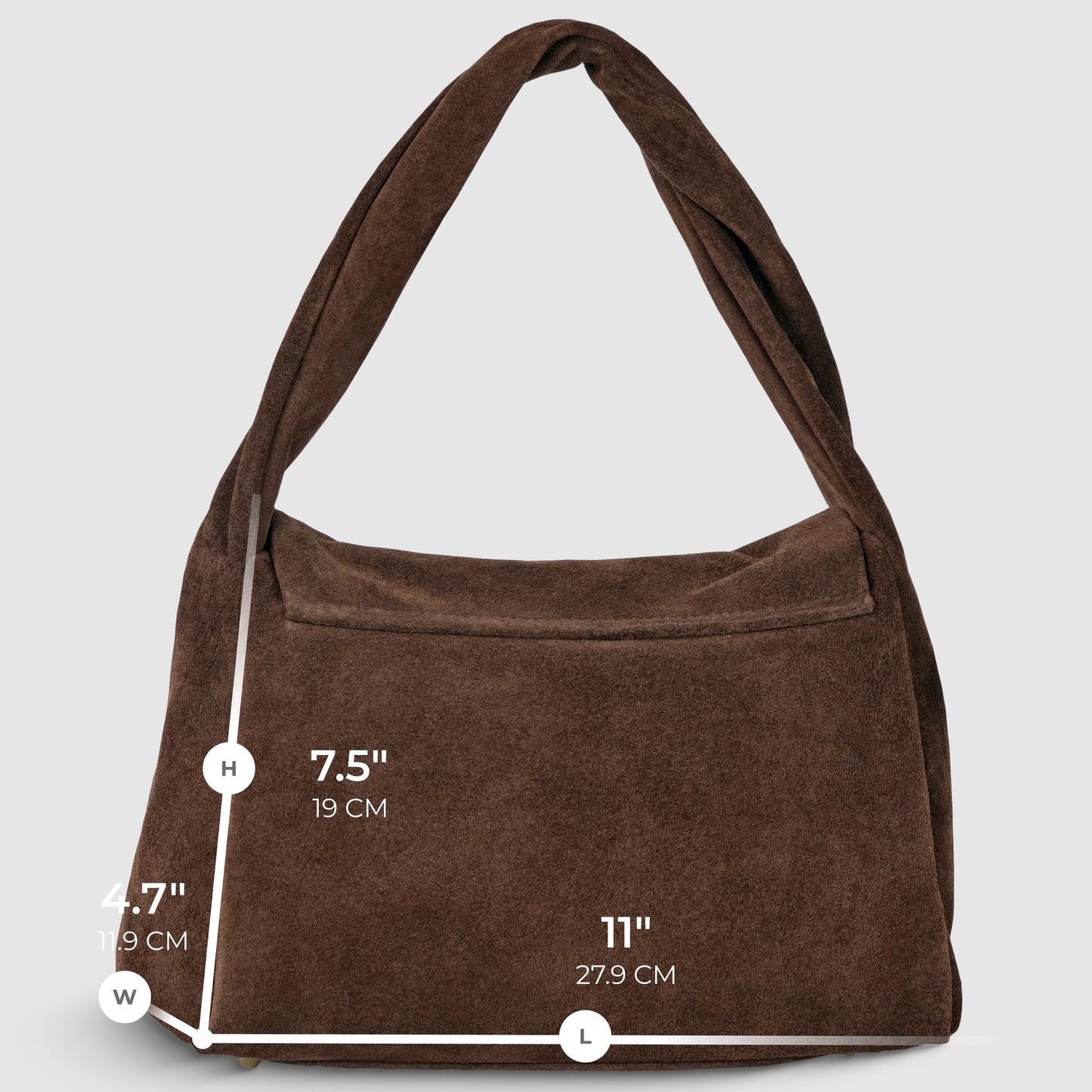 Italian Genuine Suede Top-Handle Bag 262495
