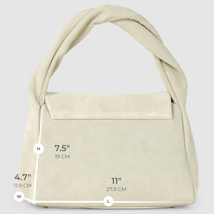 Italian Genuine Suede Top-Handle Bag 262495