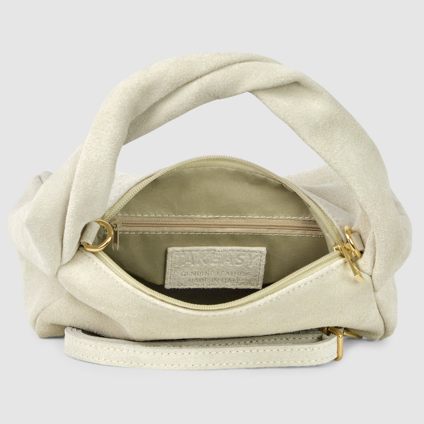 Italian Genuine Suede Top-Handle Bag 262495