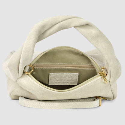 Italian Genuine Suede Top-Handle Bag 262495