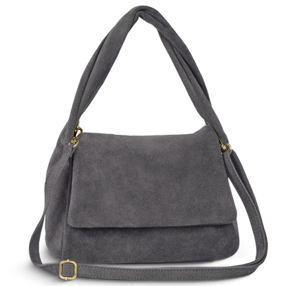 Italian Genuine Suede Top-Handle Bag 262495