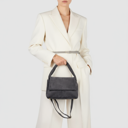 Italian Genuine Suede Top-Handle Bag 262495