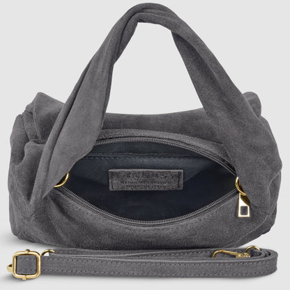 Italian Genuine Suede Top-Handle Bag 262495
