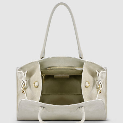 Italian Genuine Suede Top-Handle Bag 413912