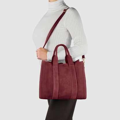 Italian Genuine Suede Tote Bag 282611
