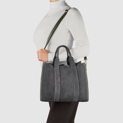 Italian Genuine Suede Tote Bag 282611