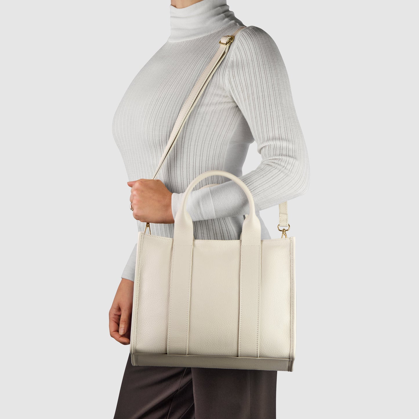 Italian Genuine Calf Leather Tote Bag 282611