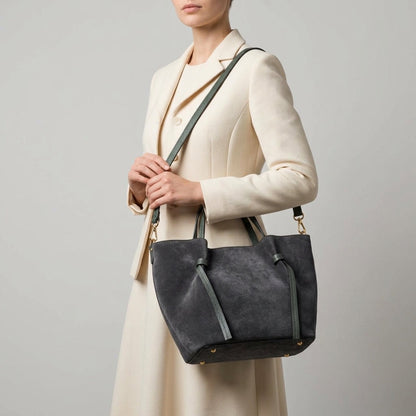 Italian Genuine Suede Tote Bag 292730
