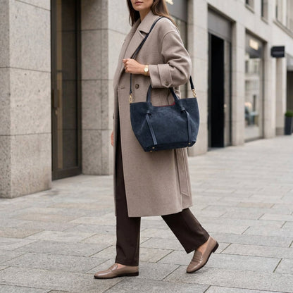 Italian Genuine Suede Tote Bag 292730