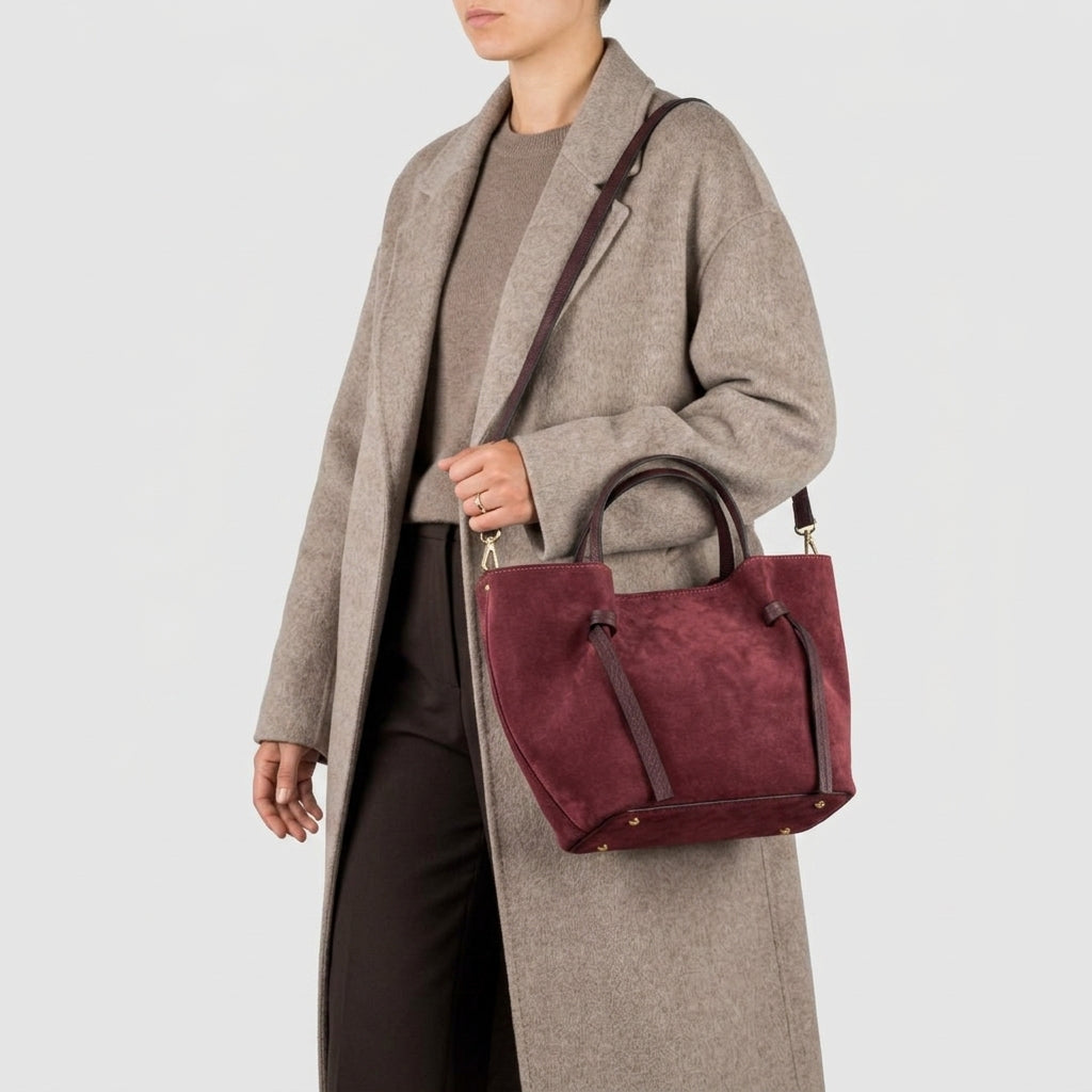 Italian Genuine Suede Tote Bag 292730