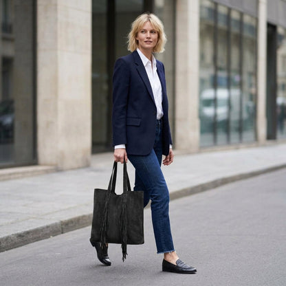 Italian Genuine Suede Tote Bag 272522