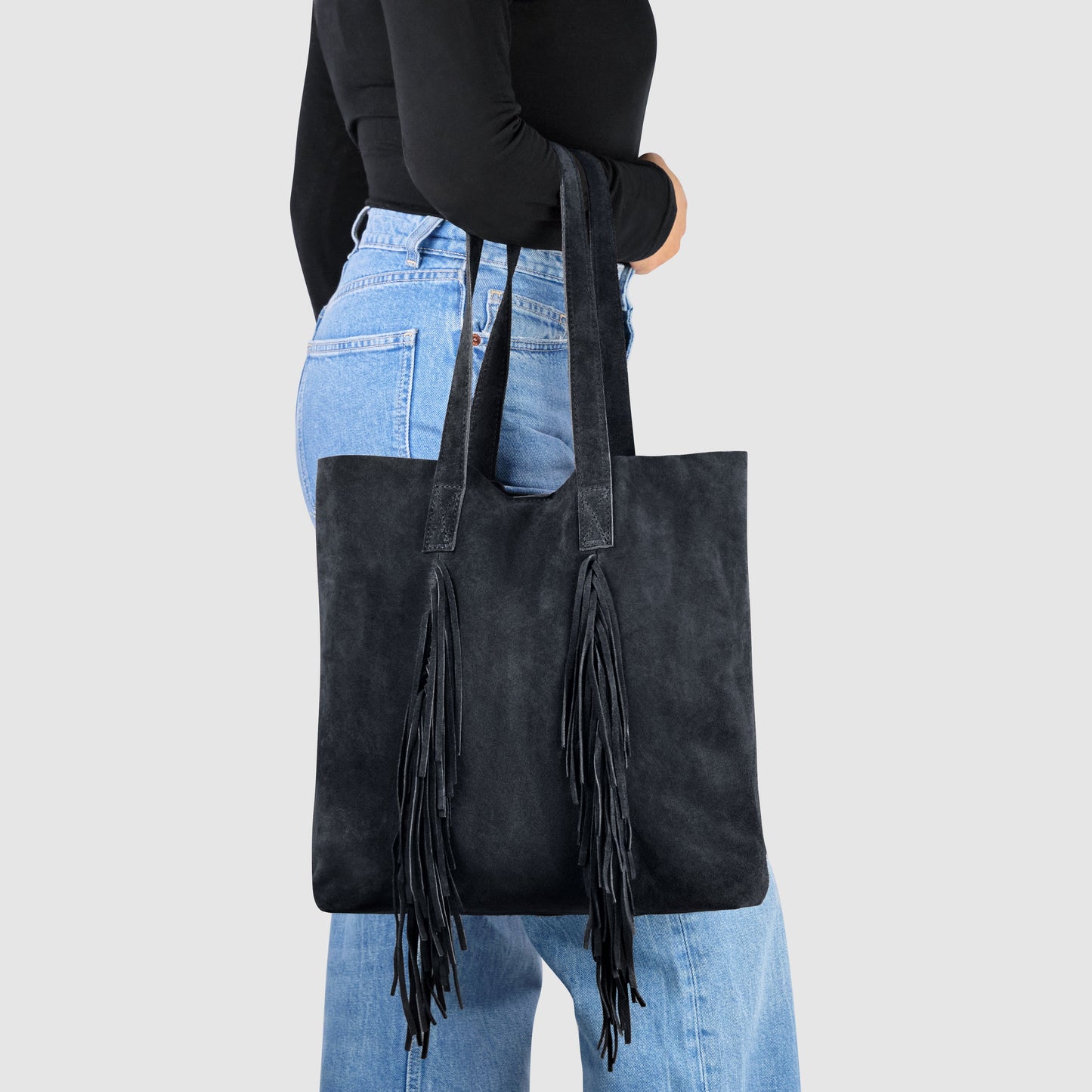 Italian Genuine Suede Tote Bag 272522