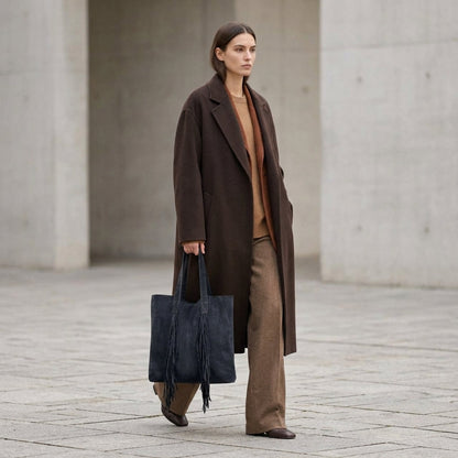 Italian Genuine Suede Tote Bag 272522