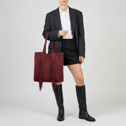 Italian Genuine Suede Tote Bag 272522