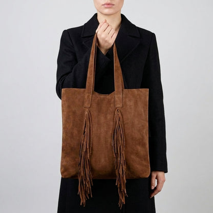 Italian Genuine Suede Tote Bag 272522