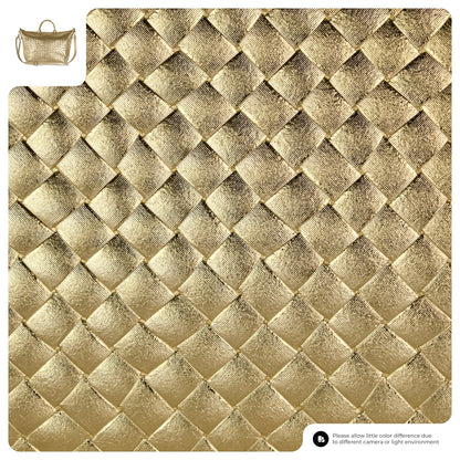 Italian Genuine Weave Metallic Suede Top-Handle Bag 112334