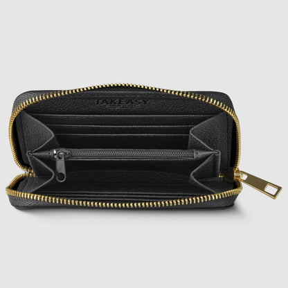 Italian Genuine Weave Metallic Suede Wallet 650988