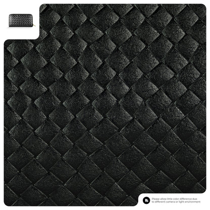 Italian Genuine Weave Metallic Suede Wallet 651088