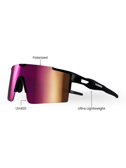 Cherry Pink Polarized Cycling & Sport Sunglasses - UV400 for Men & Women
